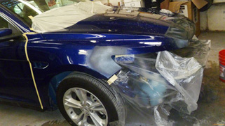 2013 Ford Taurus commercial fleet job repair and paint job from www.thecrashdoctor.com